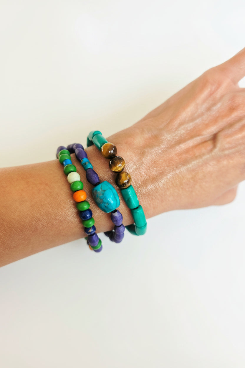 Tiger's Eye Bracelet Stack | Set of 3