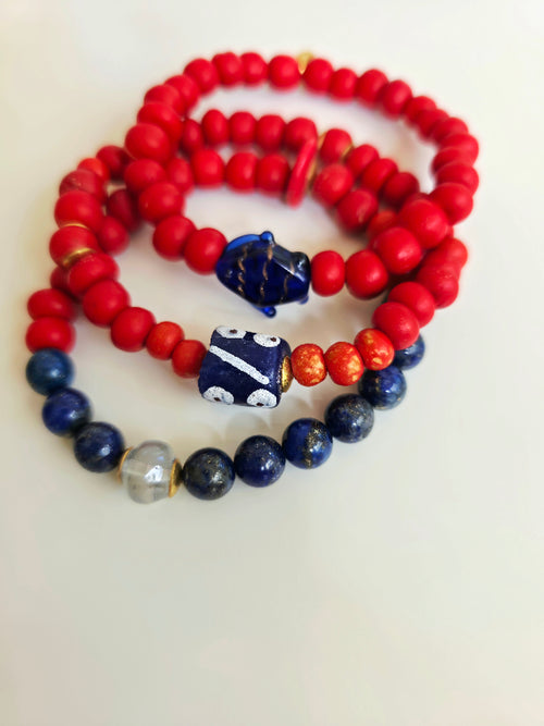 Flame Bracelet Stack | Set of 3
