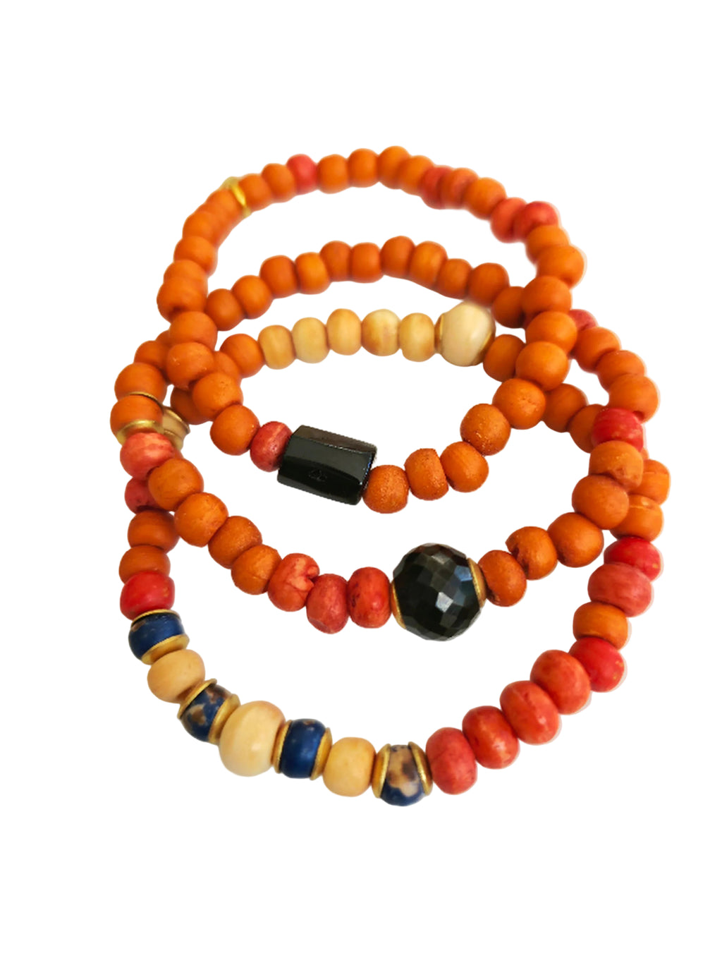 Tangerine Bracelet Stack | Set of 3