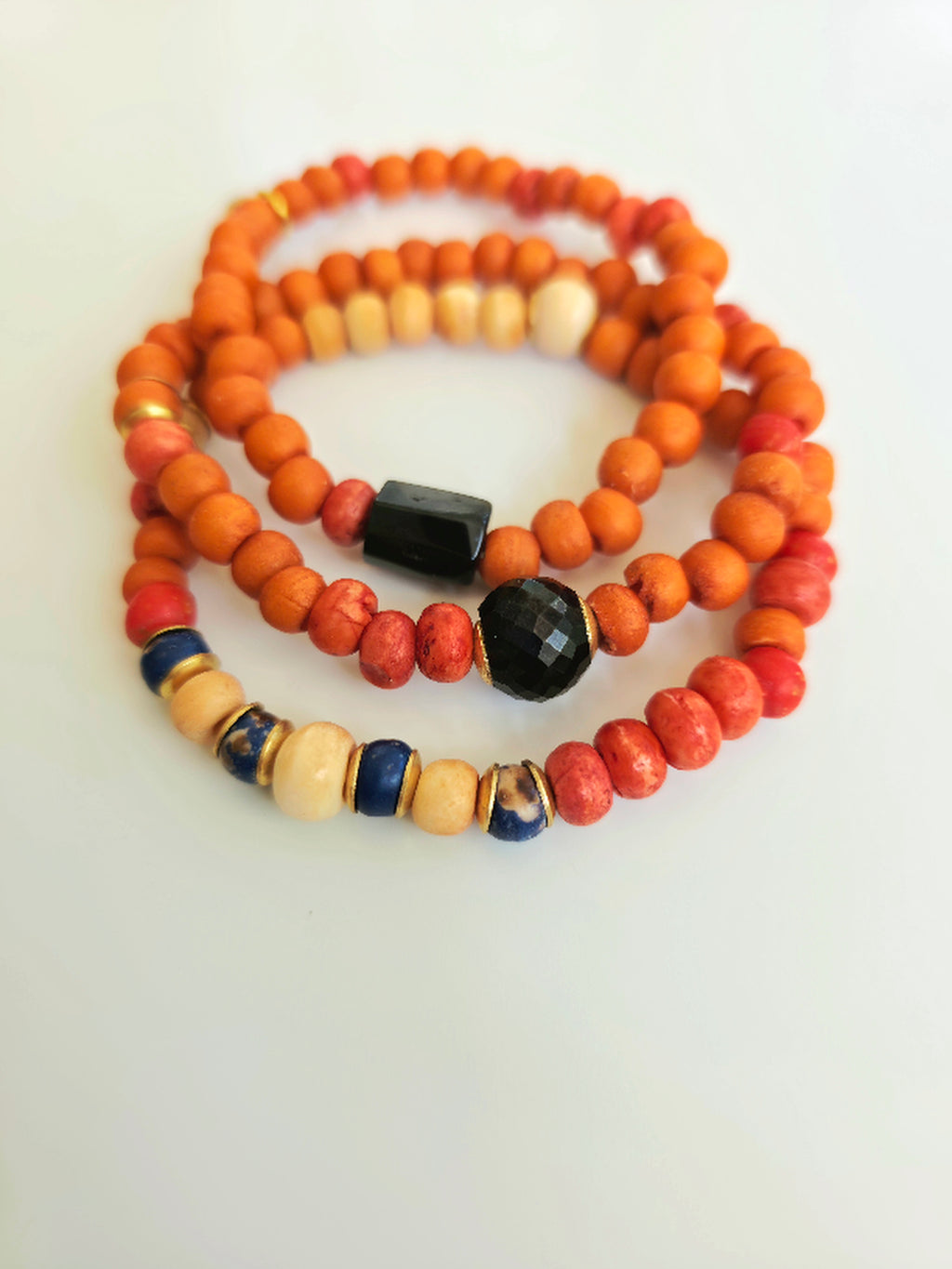 Tangerine Bracelet Stack | Set of 3