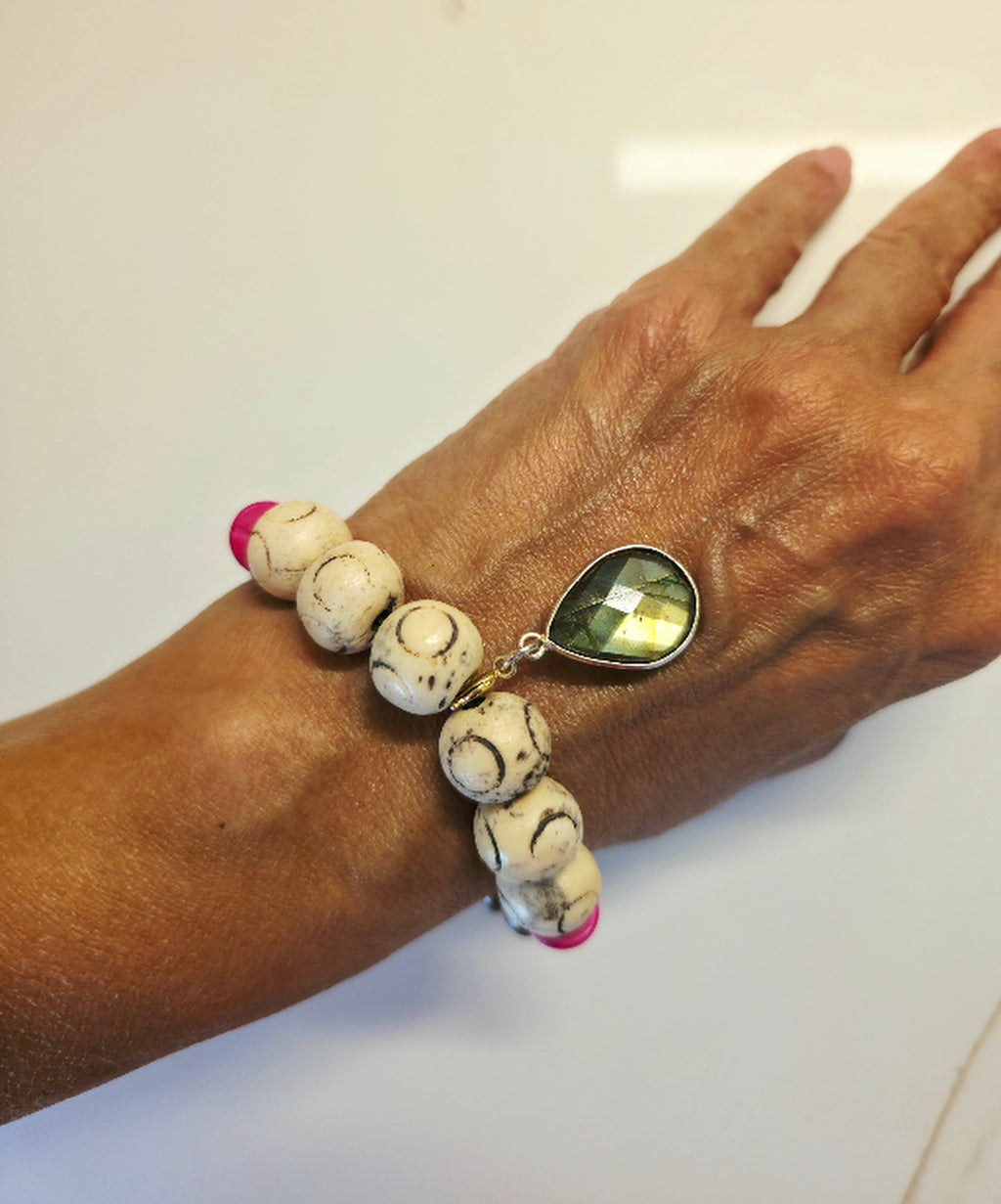 Labradorite Charm Bracelet