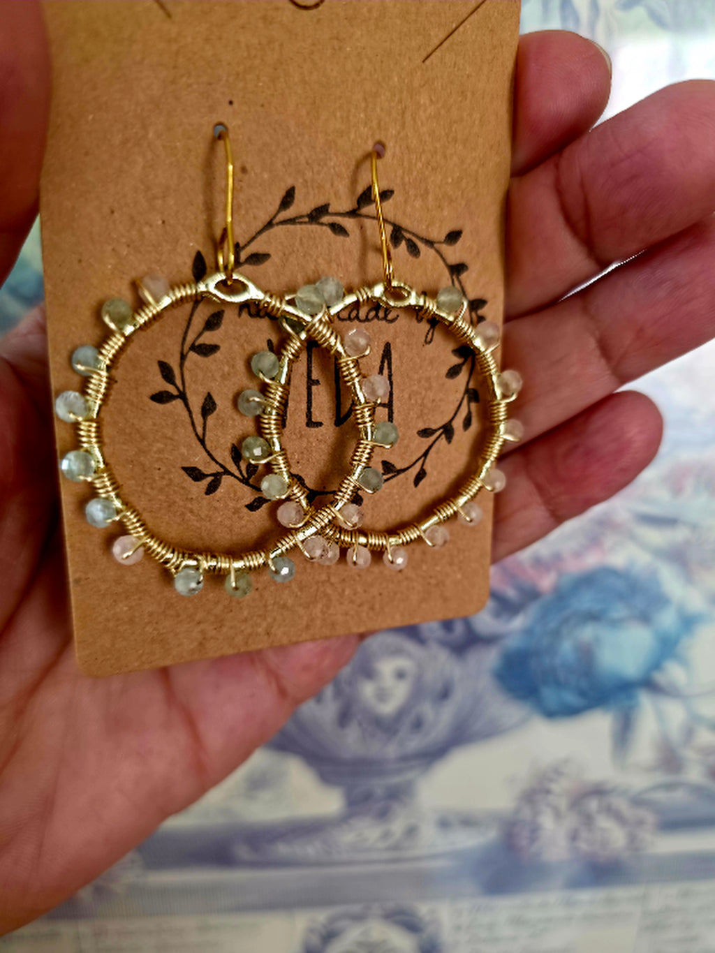 Alabaster Meadow Hoops