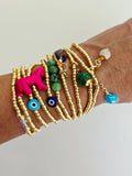 10-Piece Gold Seed Bracelet Collection