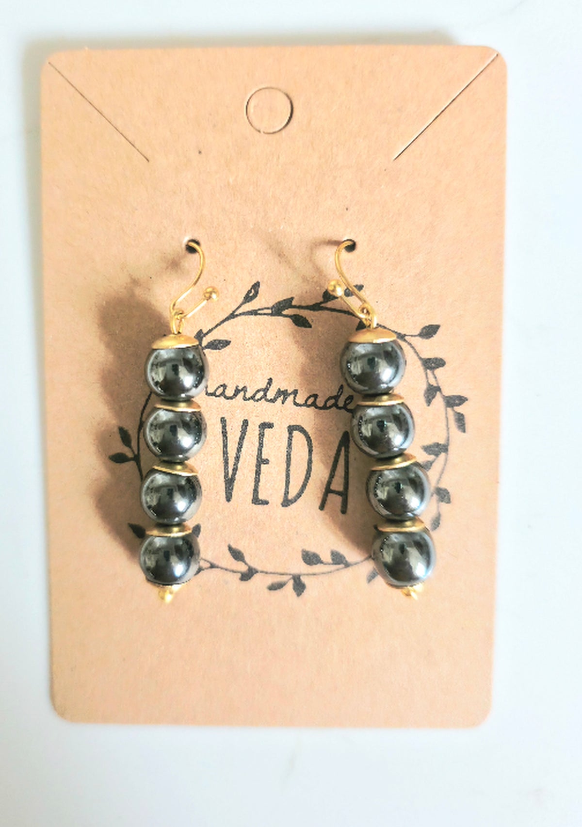 Hypnotic Hematite Dangle Earrings