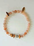 Peach Moonstone Stretch Bracelet